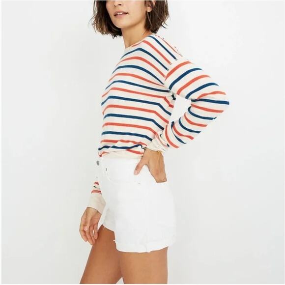 Madewell The Perfect Jean Short in Tile White High Rise Western Size 25 | 2 - Picture 2 of 10